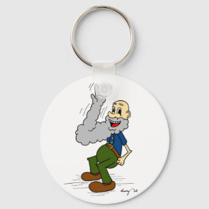 Sleutelhanger van de oude Man Waving Beard