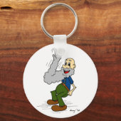 Sleutelhanger van de oude Man Waving Beard (Voorkant)