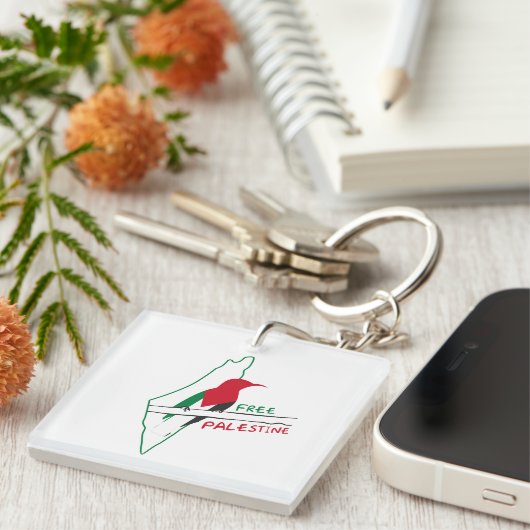 Sleutelhanger van de Palestijnse vogelkaart (Voorkant Rechts)