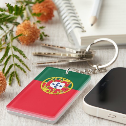 Sleutelhanger van de Portugese vlag (Voorkant Rechts)