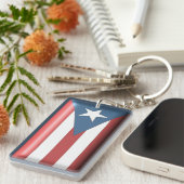 Sleutelhanger van de Puerto Ricaanse vlag (Voorkant Rechts)
