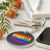 sleutelhanger van de regenboogvlag (Voorkant Rechts)