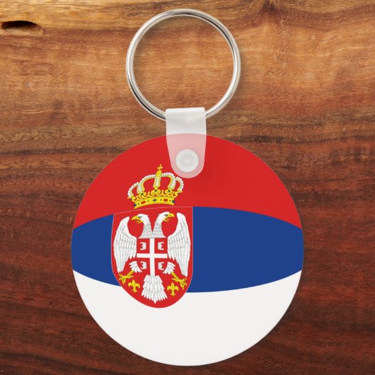 Sleutelhanger van de Servische Fisheye-vlag (Voorkant)