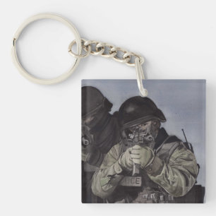 Sleutelhanger van de speciale politie-eenheid