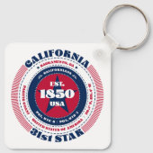 Sleutelhanger van de staat Californië (Achterkant)