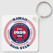 Sleutelhanger van de staat Hawaï (Achterkant)