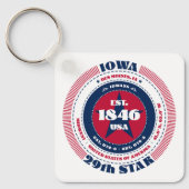 Sleutelhanger van de staat Iowa (Voorkant)