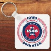 Sleutelhanger van de staat Iowa (Voorkant)