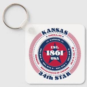 Sleutelhanger van de staat Kansas