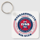 Sleutelhanger van de staat Massachusetts (Voorkant)
