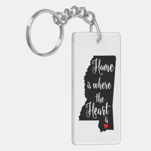 Sleutelhanger van de staat Mississippi (Voorkant Links)