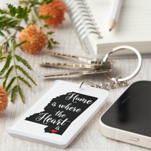 Sleutelhanger van de staat Mississippi (Voorkant Rechts)