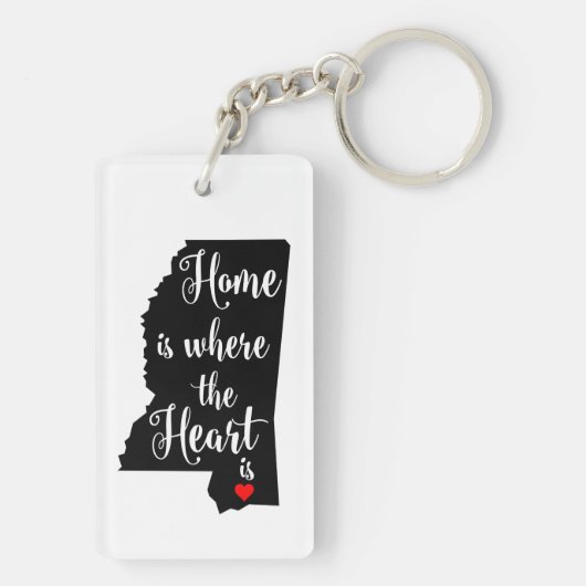 Sleutelhanger van de staat Mississippi (achterkant)