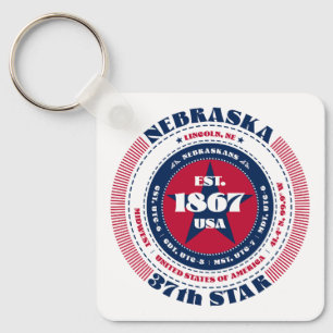 Sleutelhanger van de staat Nebraska