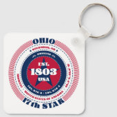 Sleutelhanger van de staat Ohio (Achterkant)
