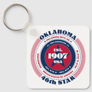 Sleutelhanger van de staat Oklahoma