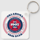 Sleutelhanger van de staat Oklahoma (Achterkant)