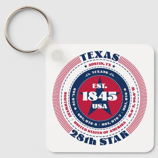 Sleutelhanger van de staat Texas (Voorkant)