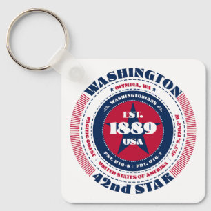 Sleutelhanger van de staat Washington