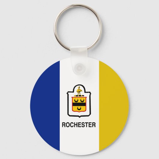 Sleutelhanger van de stadsvlag Rochester (New York (Voorkant)