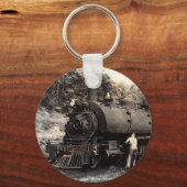 Sleutelhanger van de -stoomtrein (Voorkant)