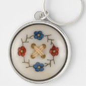 Sleutelhanger van de Vintage Button van de staafje (Voorkant)