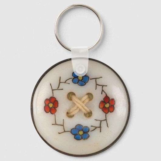Sleutelhanger van de Vintage Button van de staafje (Voorkant)