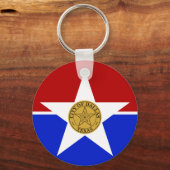 Sleutelhanger van de vlag van Dallas (Texas) (Voorkant)