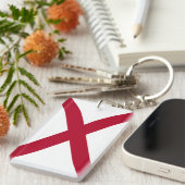 Sleutelhanger van de vlag van de deelstaat Alabama (Voorkant Rechts)