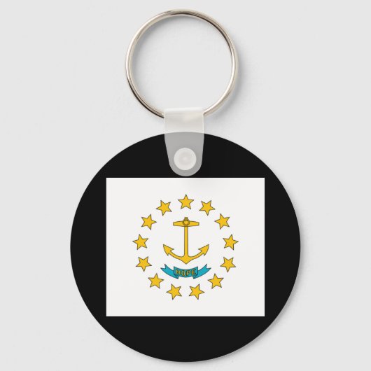 Sleutelhanger van de vlag van de deelstaat Rhode I (Voorkant)