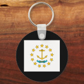 Sleutelhanger van de vlag van de deelstaat Rhode I (Voorkant)