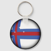Sleutelhanger van de vlag van de Faeröer (Voorkant)
