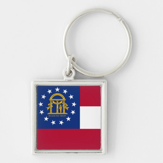 Sleutelhanger van de vlag van Georgia (Voorkant)
