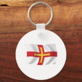 Sleutelhanger van de vlag van Guernsey (Voorkant)