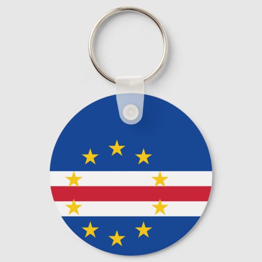 Sleutelhanger van de vlag van Kaapverdië (Voorkant)