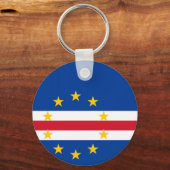Sleutelhanger van de vlag van Kaapverdië (Voorkant)