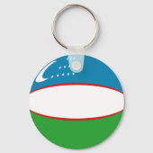 Sleutelhanger van de vlag van Oezbekistan (Voorkant)