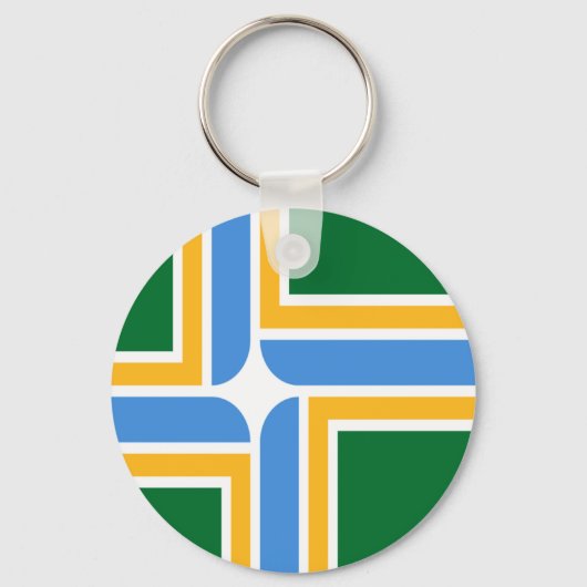 Sleutelhanger van de vlag van Portland (Oregon) (Voorkant)