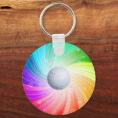 Sleutelhanger van de volleybalregenboog (Voorkant)