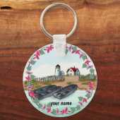 Sleutelhanger van de vuurtoren van Cape Neddick (Voorkant)