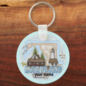 Sleutelhanger van de vuurtoren van Maryland (Voorkant)