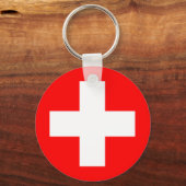 Sleutelhanger van de Zwitserse vlag (Voorkant)