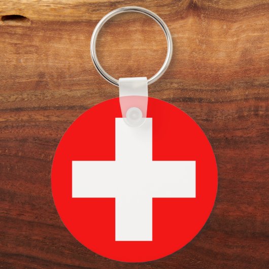 Sleutelhanger van de Zwitserse vlag (Voorkant)