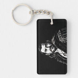 Sleutelhanger van een bejaarde verteller