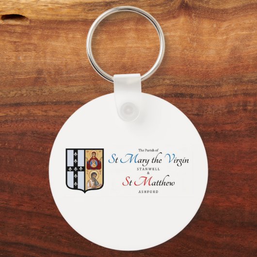 sleutelhanger van een parochie (Voorkant)
