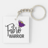 Sleutelhanger van Fibro Warrior Butterfly (Achterkant)