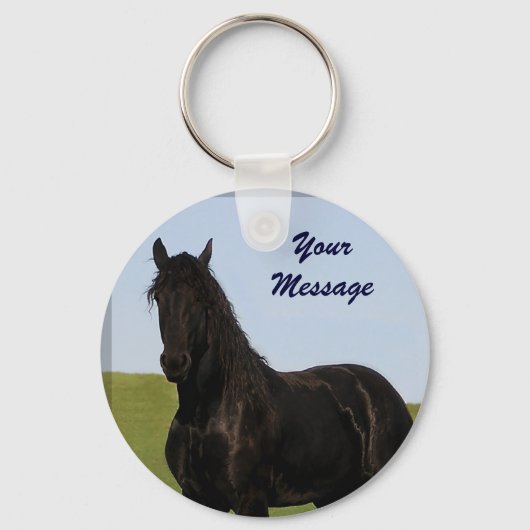 Sleutelhanger van Friesian Horse 5 (Voorkant)