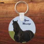 Sleutelhanger van Friesian Horse 5 (Voorkant)