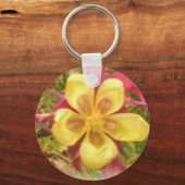 Sleutelhanger van gele bloemen (Voorkant)