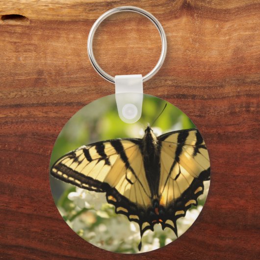 Sleutelhanger van gele vlinder (Voorkant)